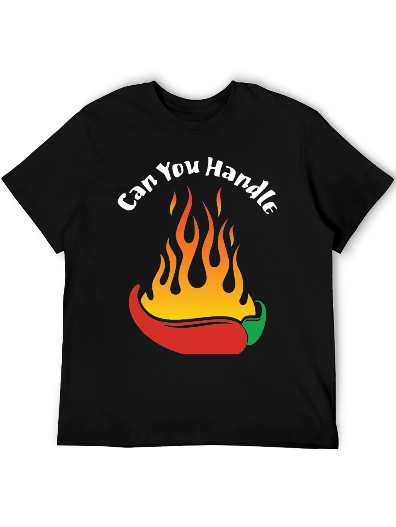 Spicy Chili Pepper Flames Graphic T-Shirt