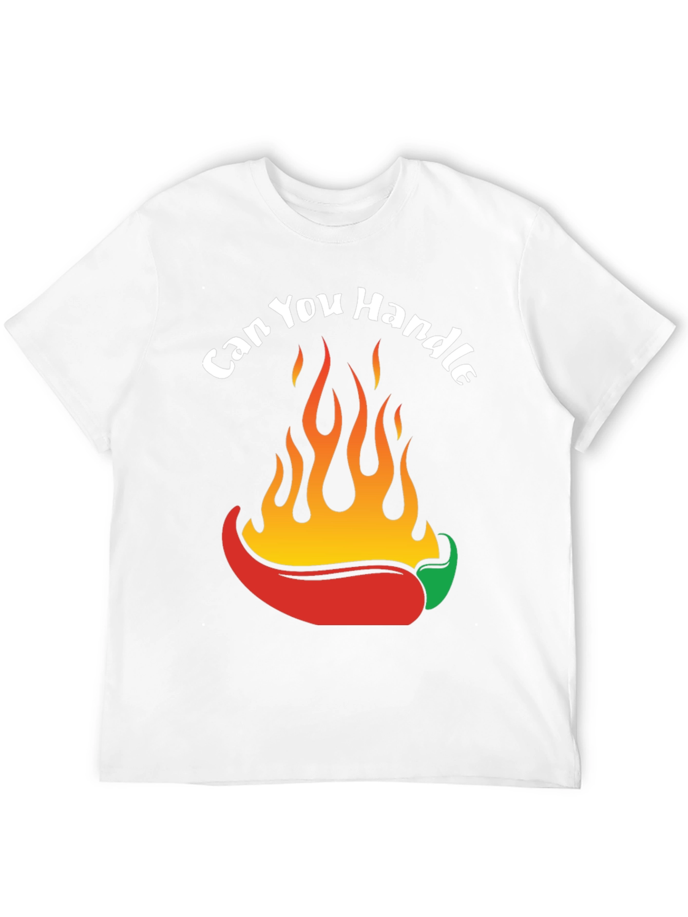 Spicy Chili Pepper Flames Graphic T-Shirt