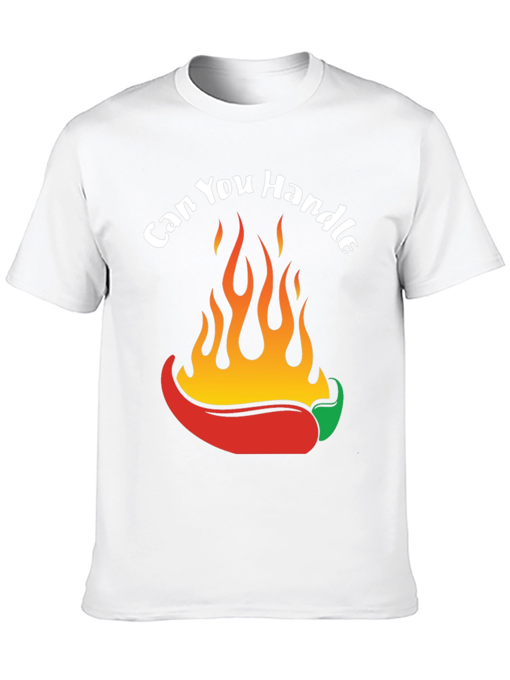 Spicy Chili Pepper Flames Graphic T-Shirt