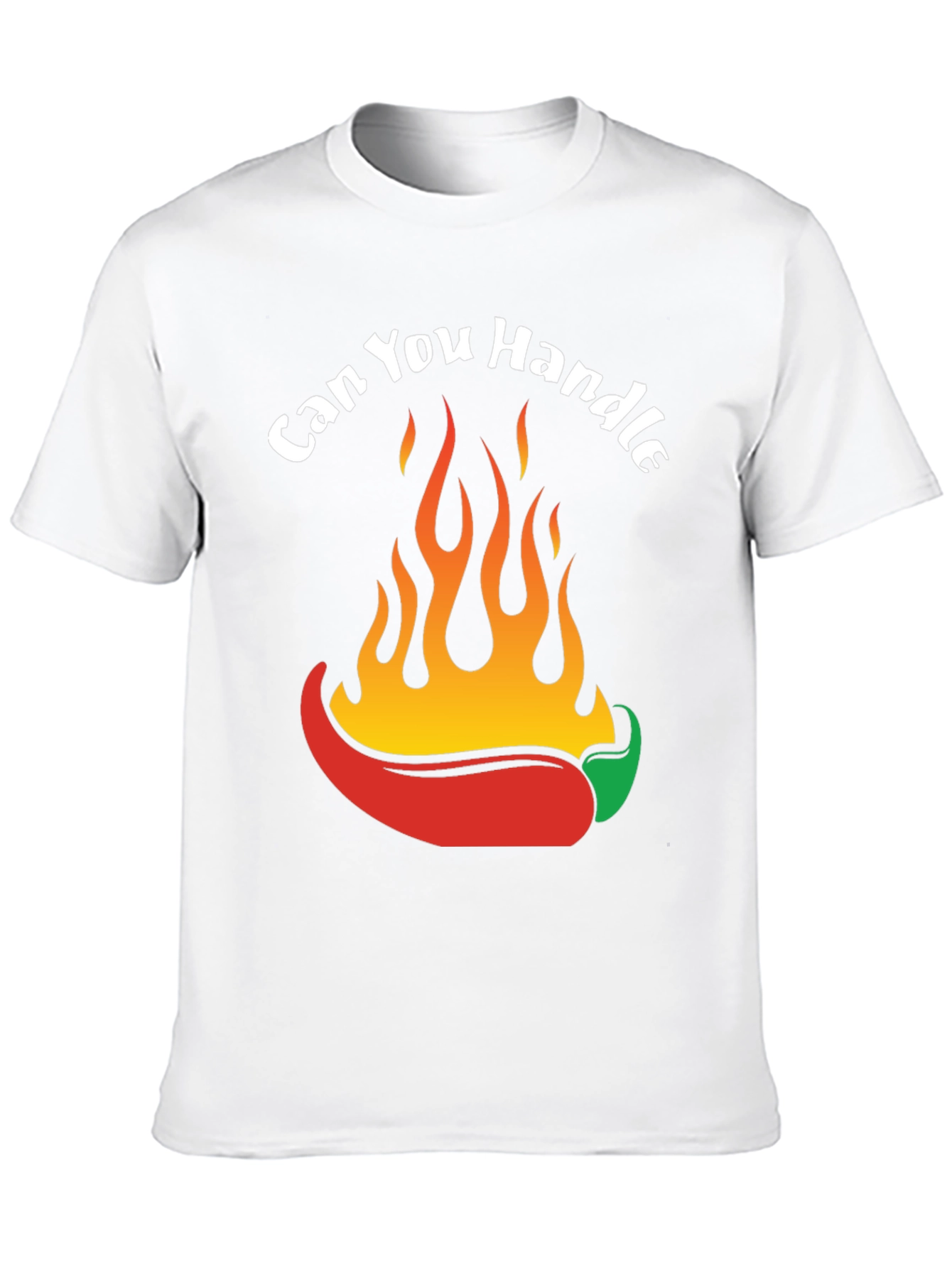 Spicy Chili Pepper Flames Graphic T-Shirt