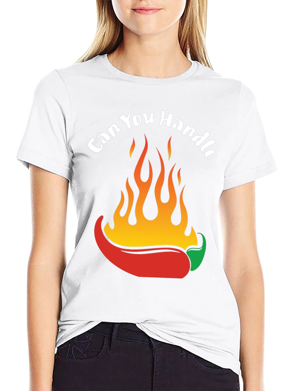 Spicy Chili Pepper Flames Graphic T-Shirt