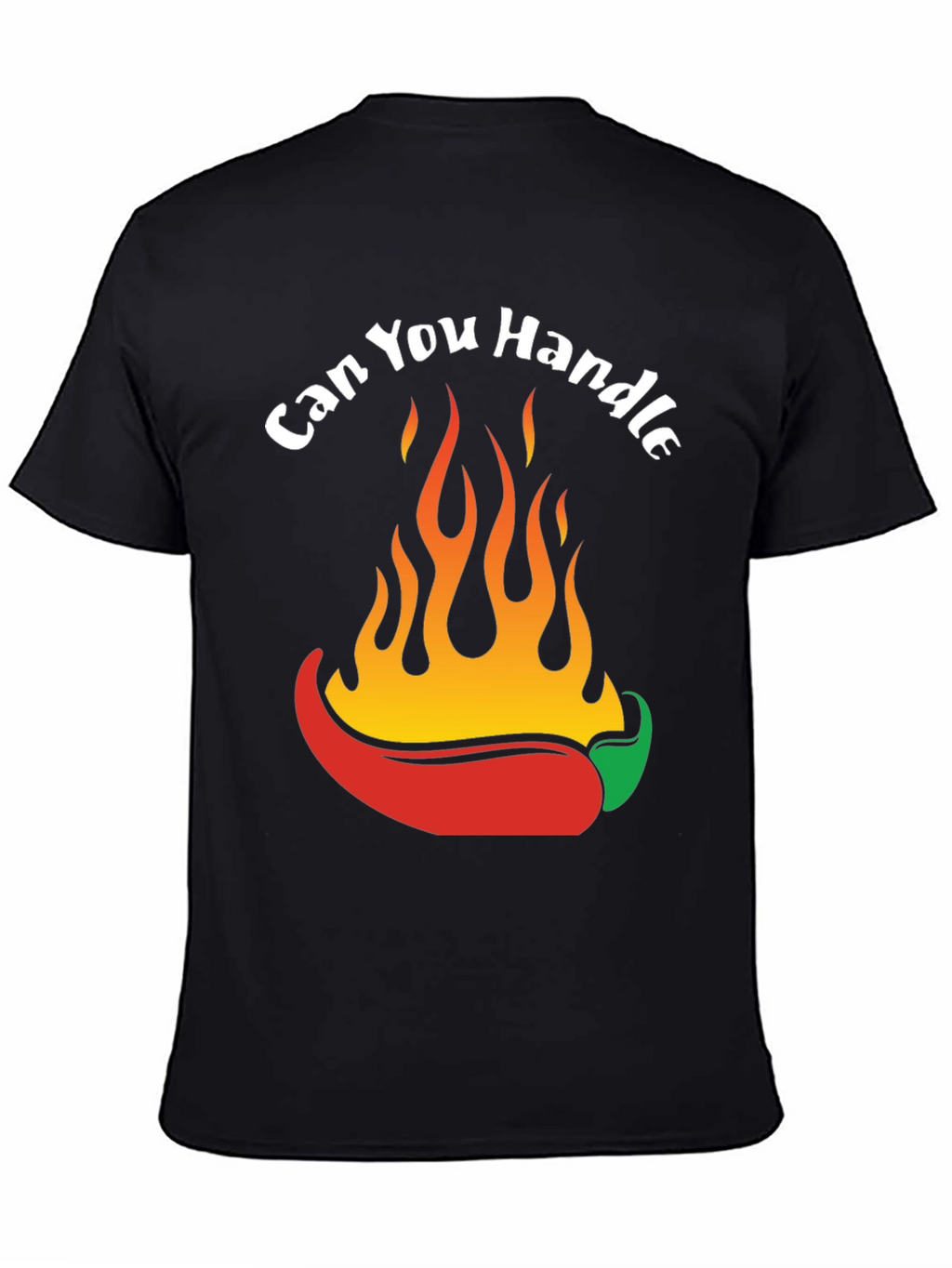 Spicy Chili Pepper Flames Graphic T-Shirt