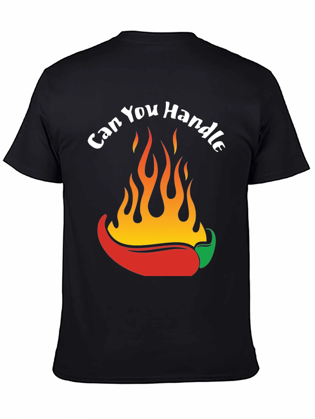 Spicy Chili Pepper Flames Graphic T-Shirt