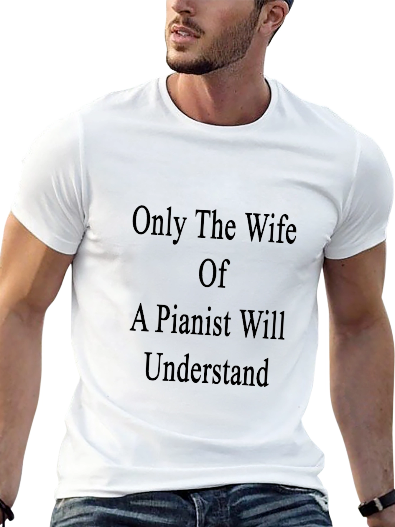 Pianist Wife T-Shirt - Humorous Music Lover Gift