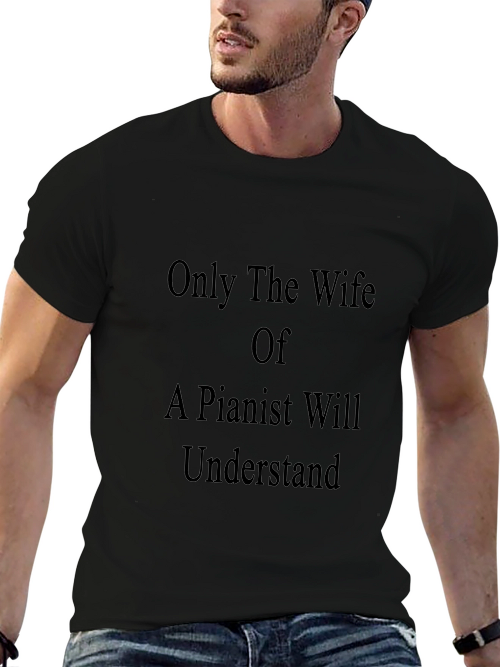 Pianist Wife T-Shirt - Humorous Music Lover Gift