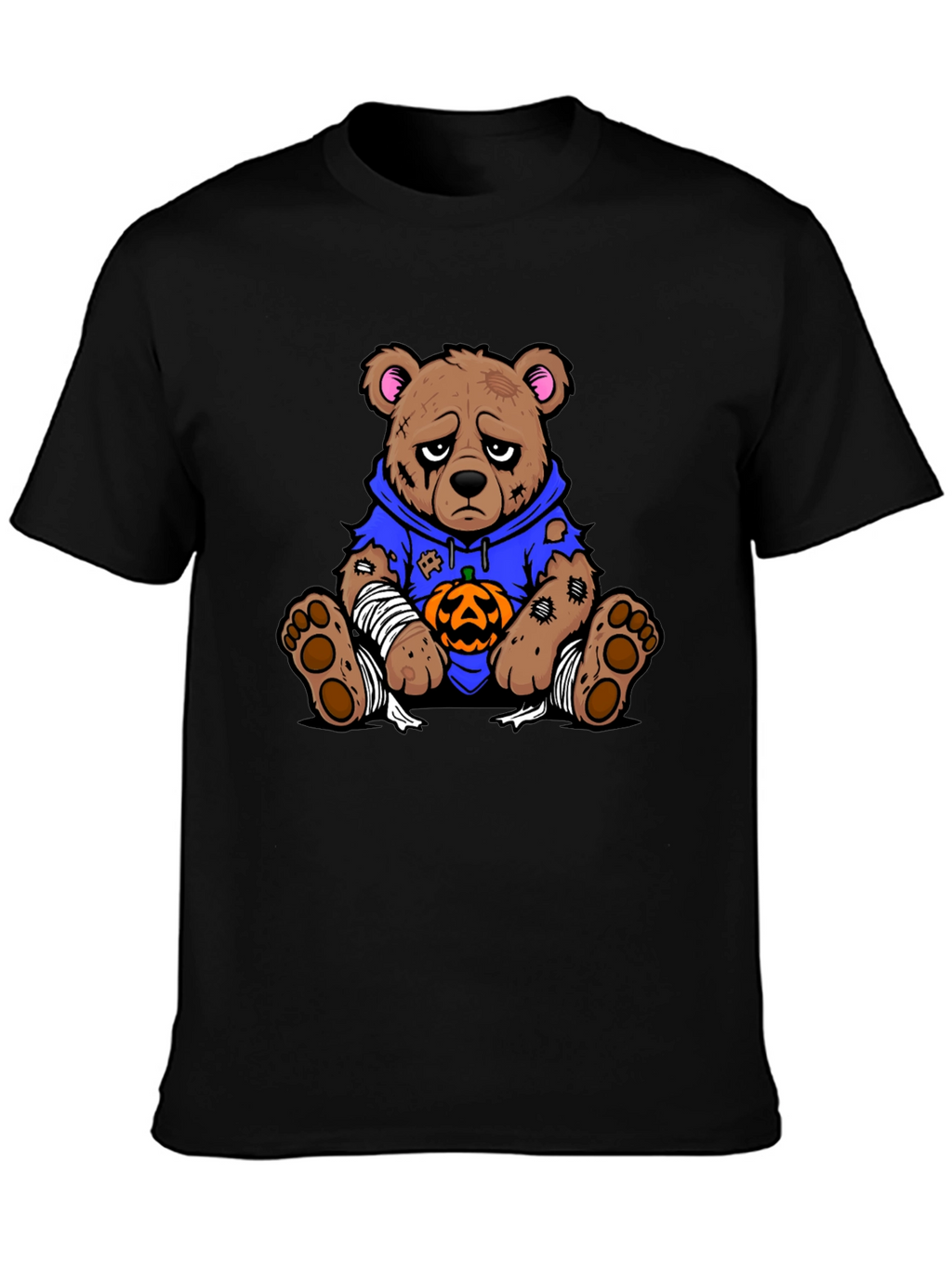 Halloween Teddy Bear Graphic T-Shirt