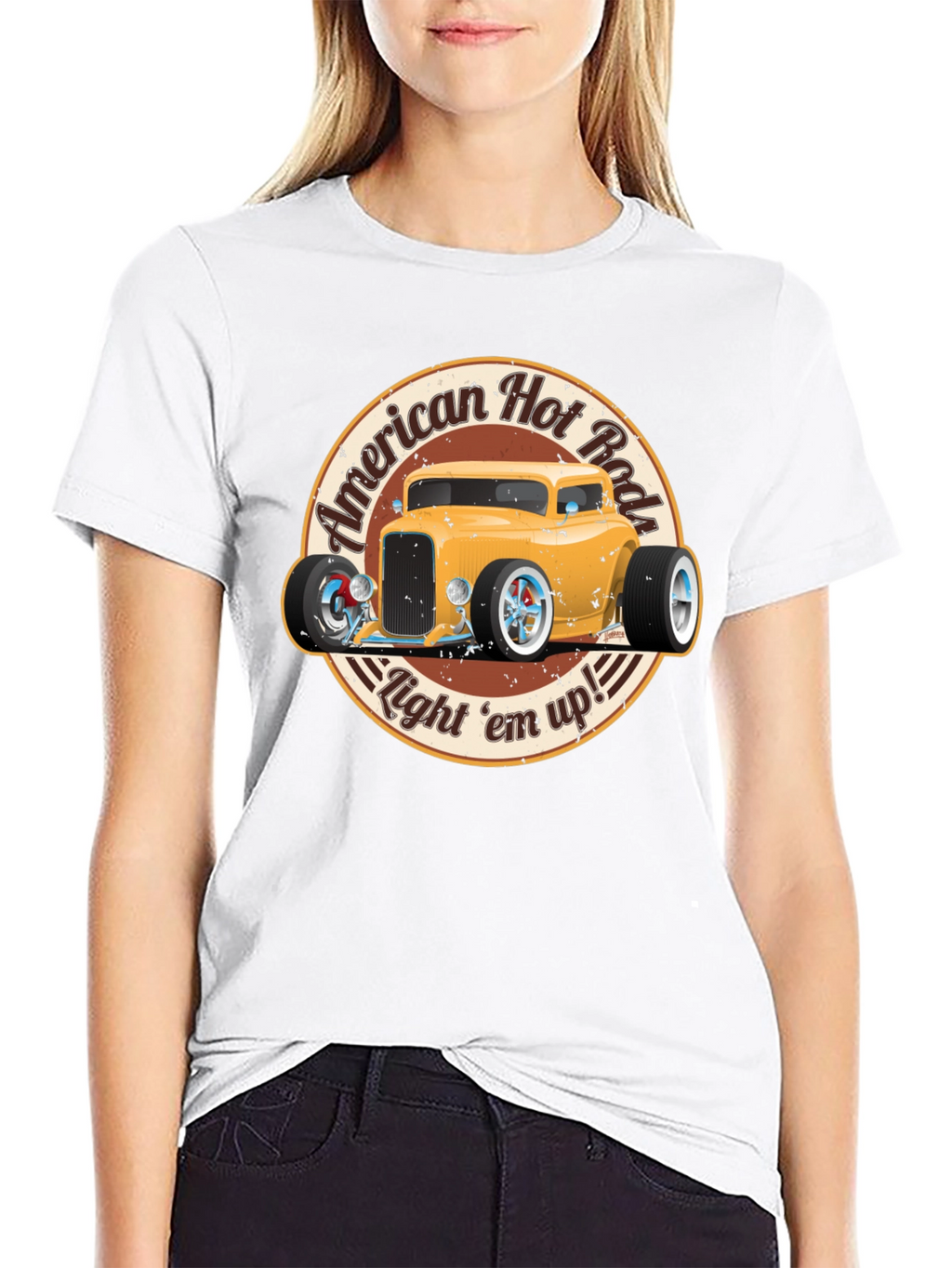 American Hot Rod T-Shirt - Light em up!