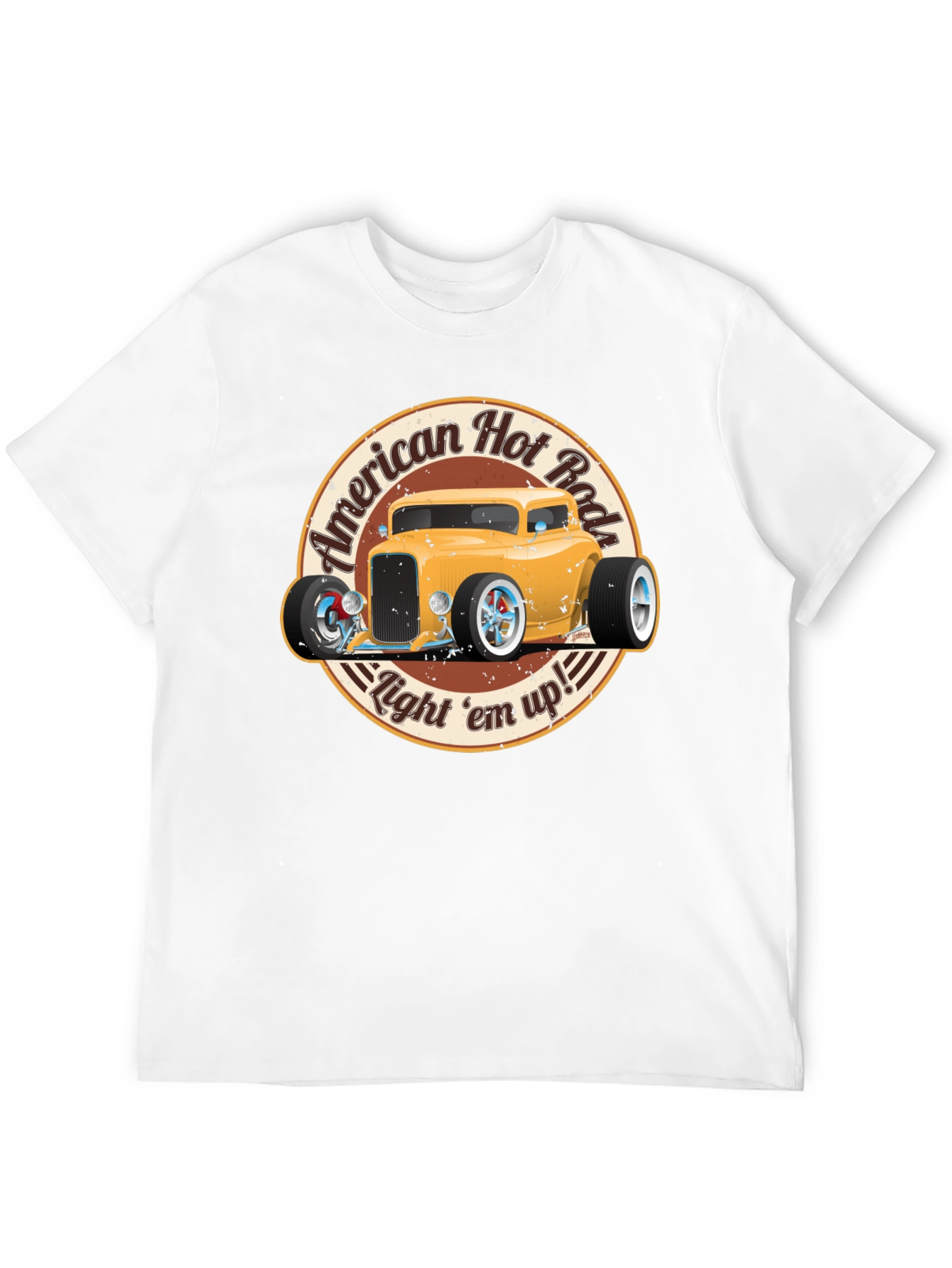 American Hot Rod T-Shirt - Light em up!