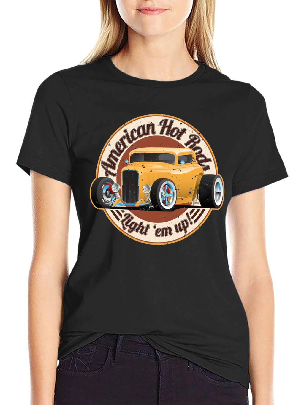 American Hot Rod T-Shirt - Light em up!