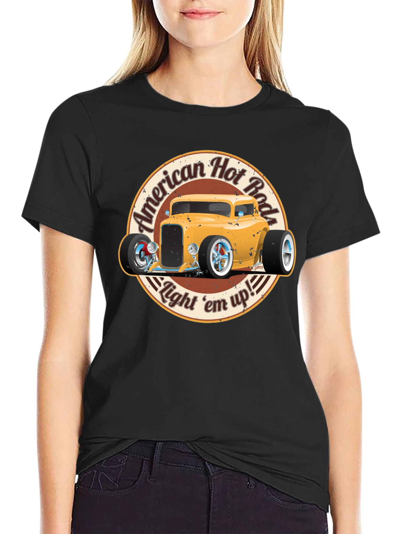 American Hot Rod T-Shirt - Light em up!