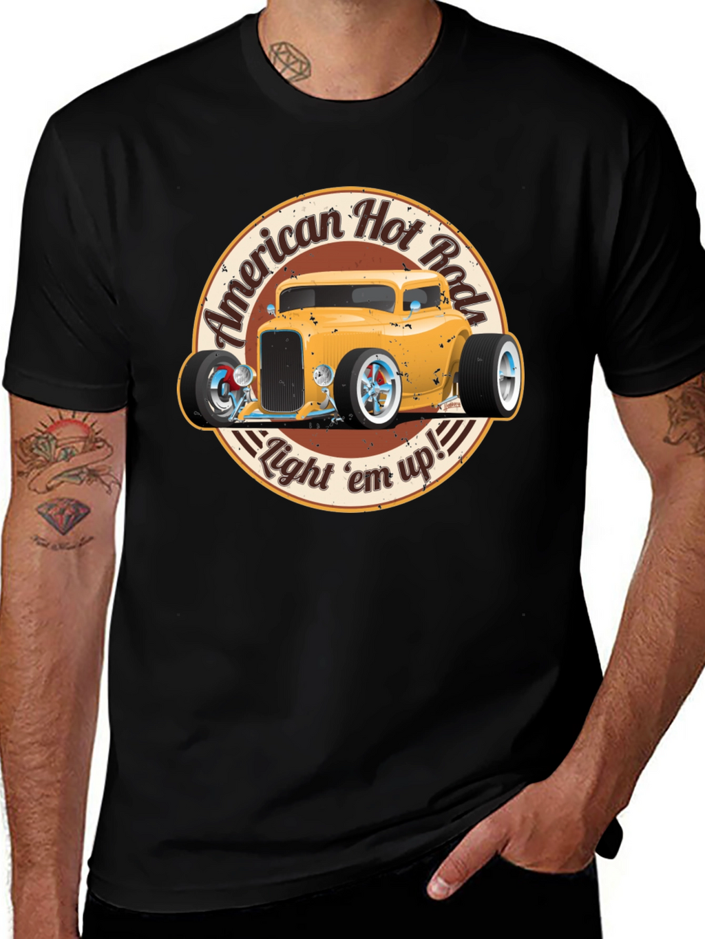 American Hot Rod T-Shirt - Light em up!