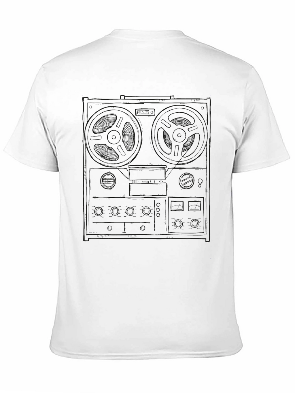 Retro Reel-to-Reel Tape Deck Graphic Tee
