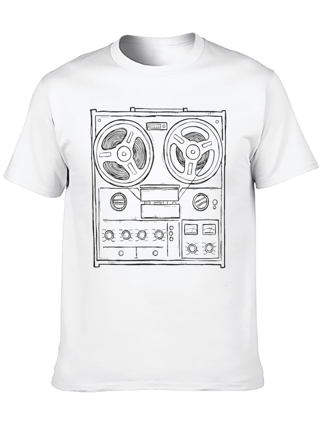 Retro Reel-to-Reel Tape Deck Graphic Tee