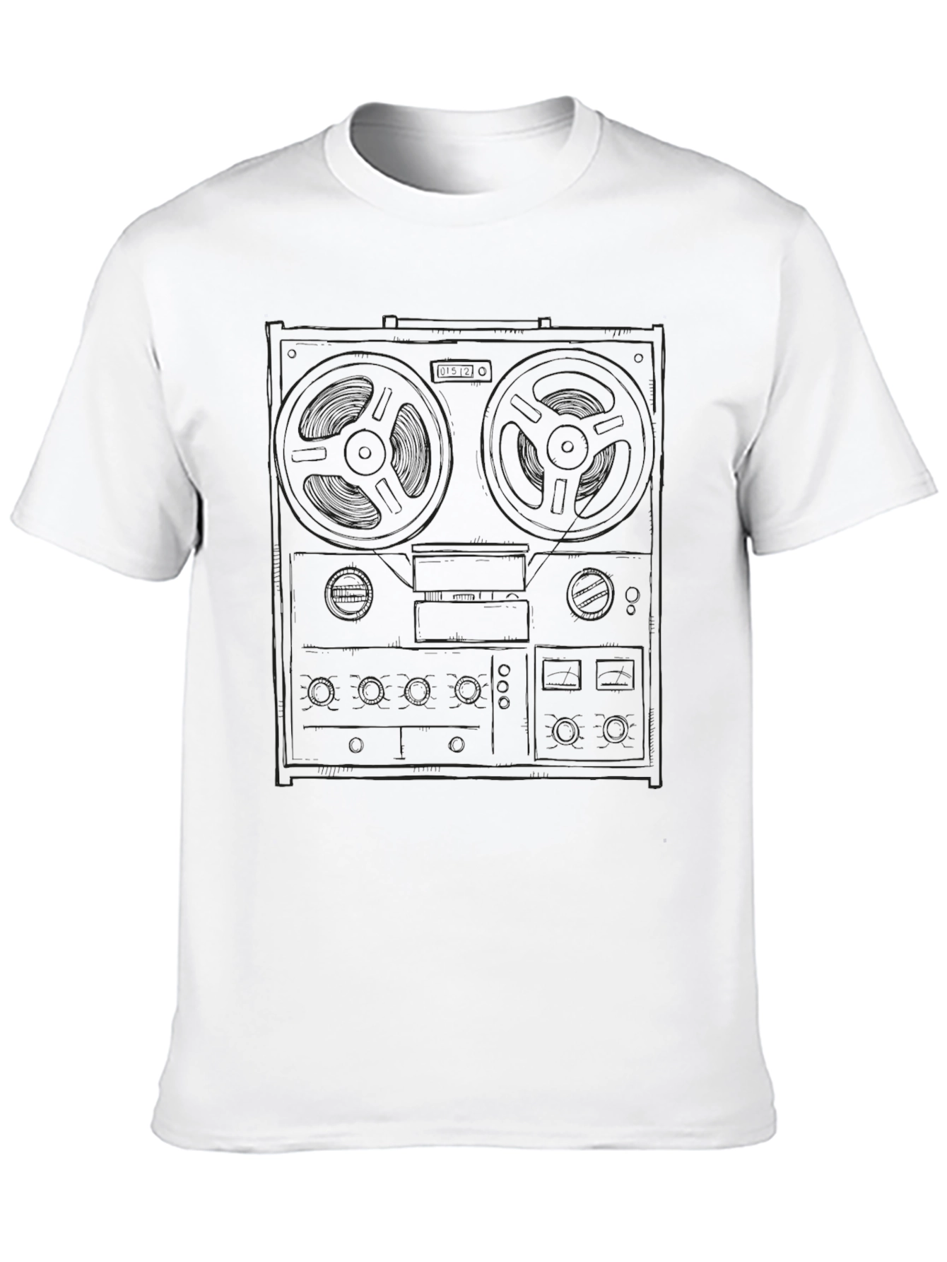 Retro Reel-to-Reel Tape Deck Graphic Tee