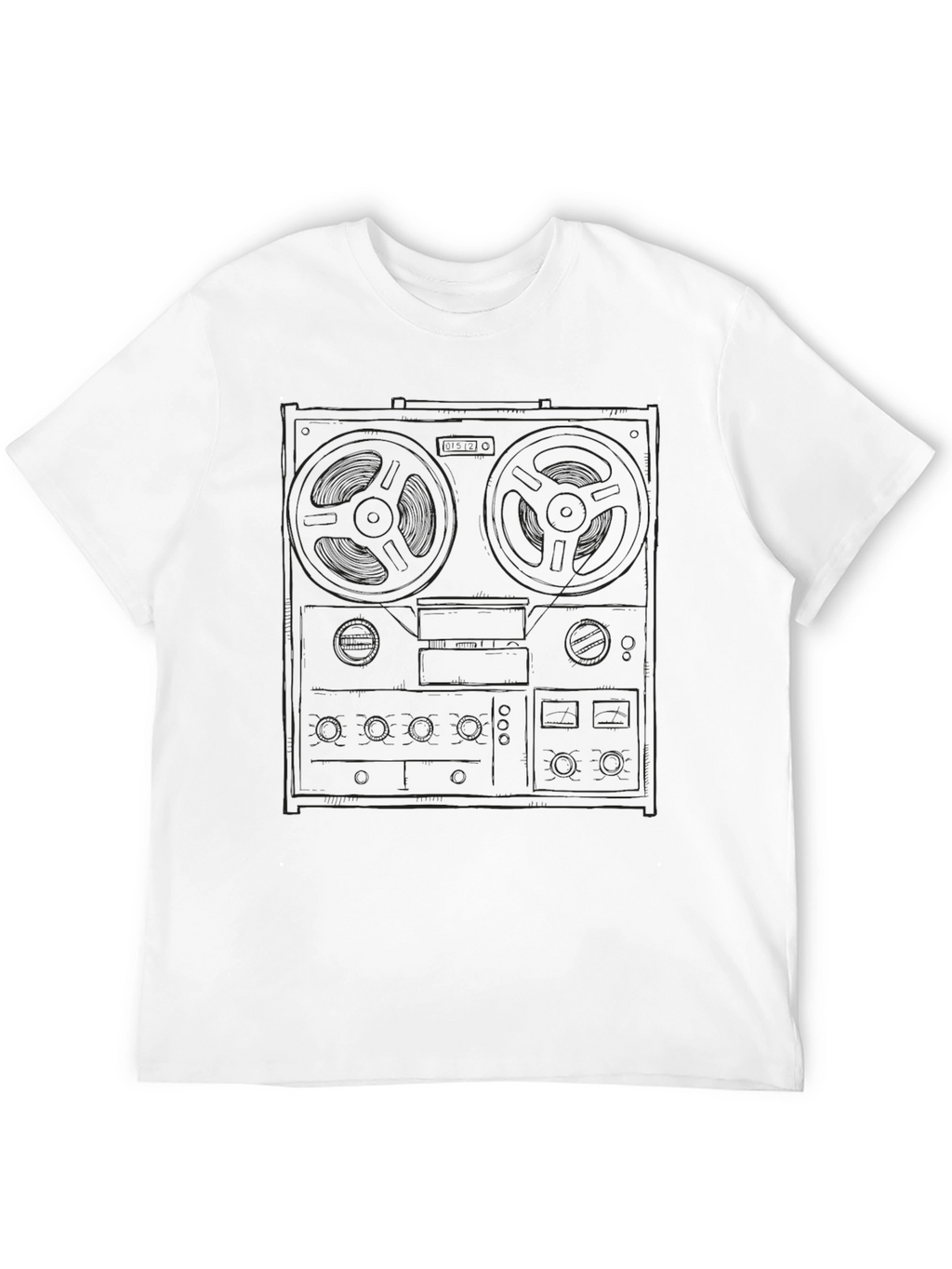 Retro Reel-to-Reel Tape Deck Graphic Tee