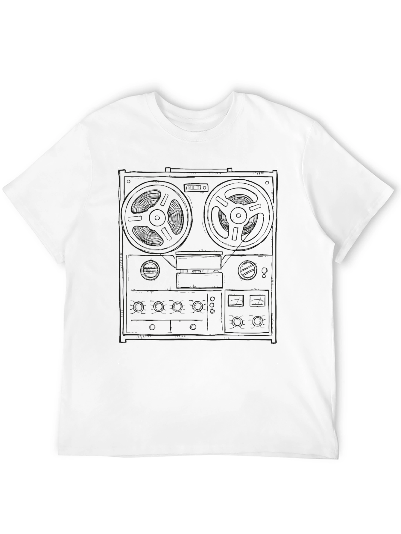 Retro Reel-to-Reel Tape Deck Graphic Tee