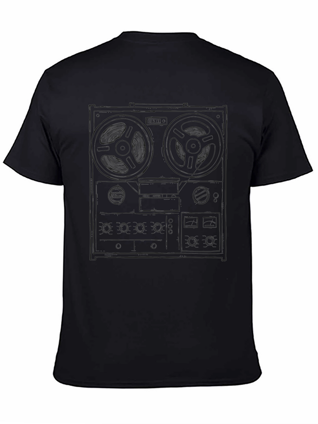 Retro Reel-to-Reel Tape Deck Graphic Tee