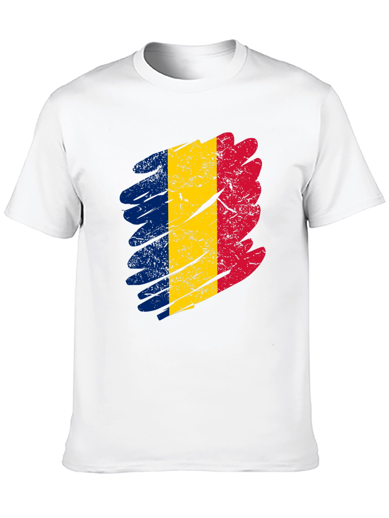 Romania Flag T-Shirt - Distressed Design