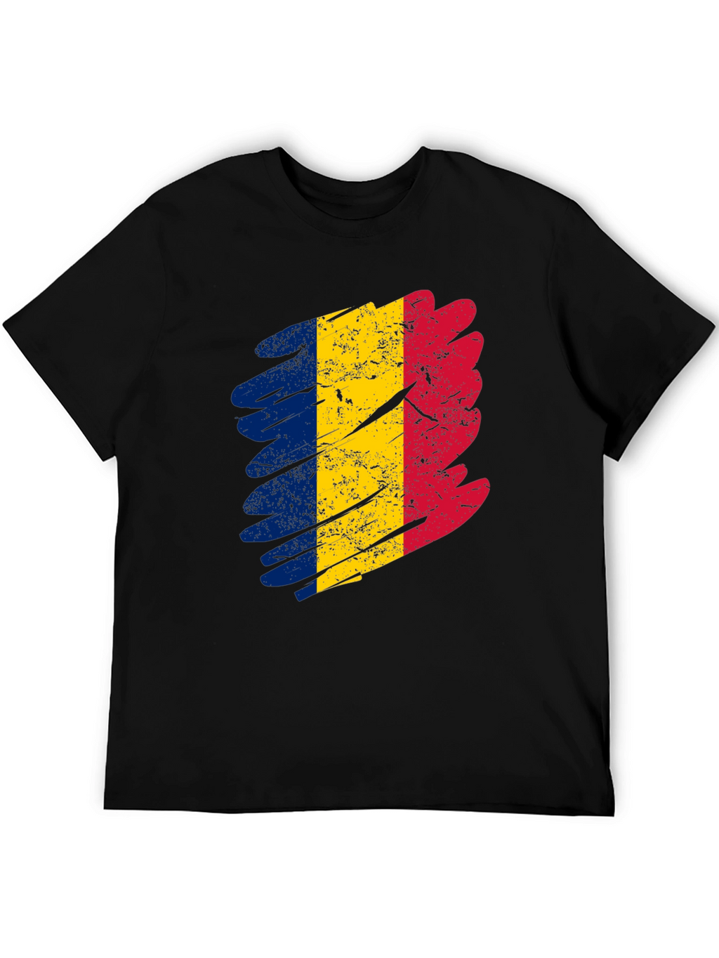 Romania Flag T-Shirt - Distressed Design
