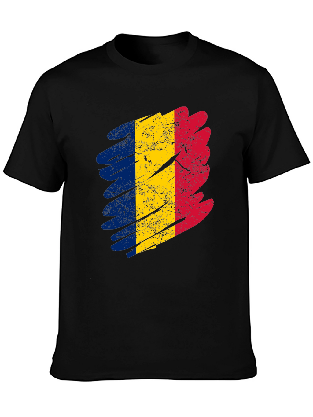 Romania Flag T-Shirt - Distressed Design