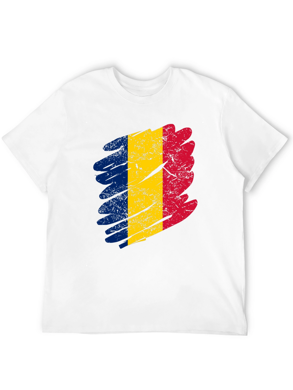 Romania Flag T-Shirt - Distressed Design