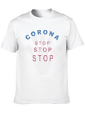 Stop Corona Black Graphic Tee