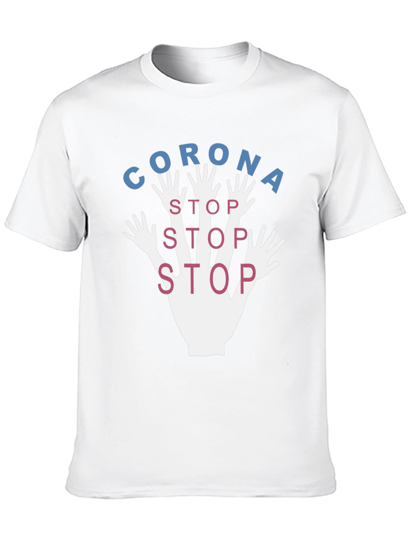Stop Corona Black Graphic Tee
