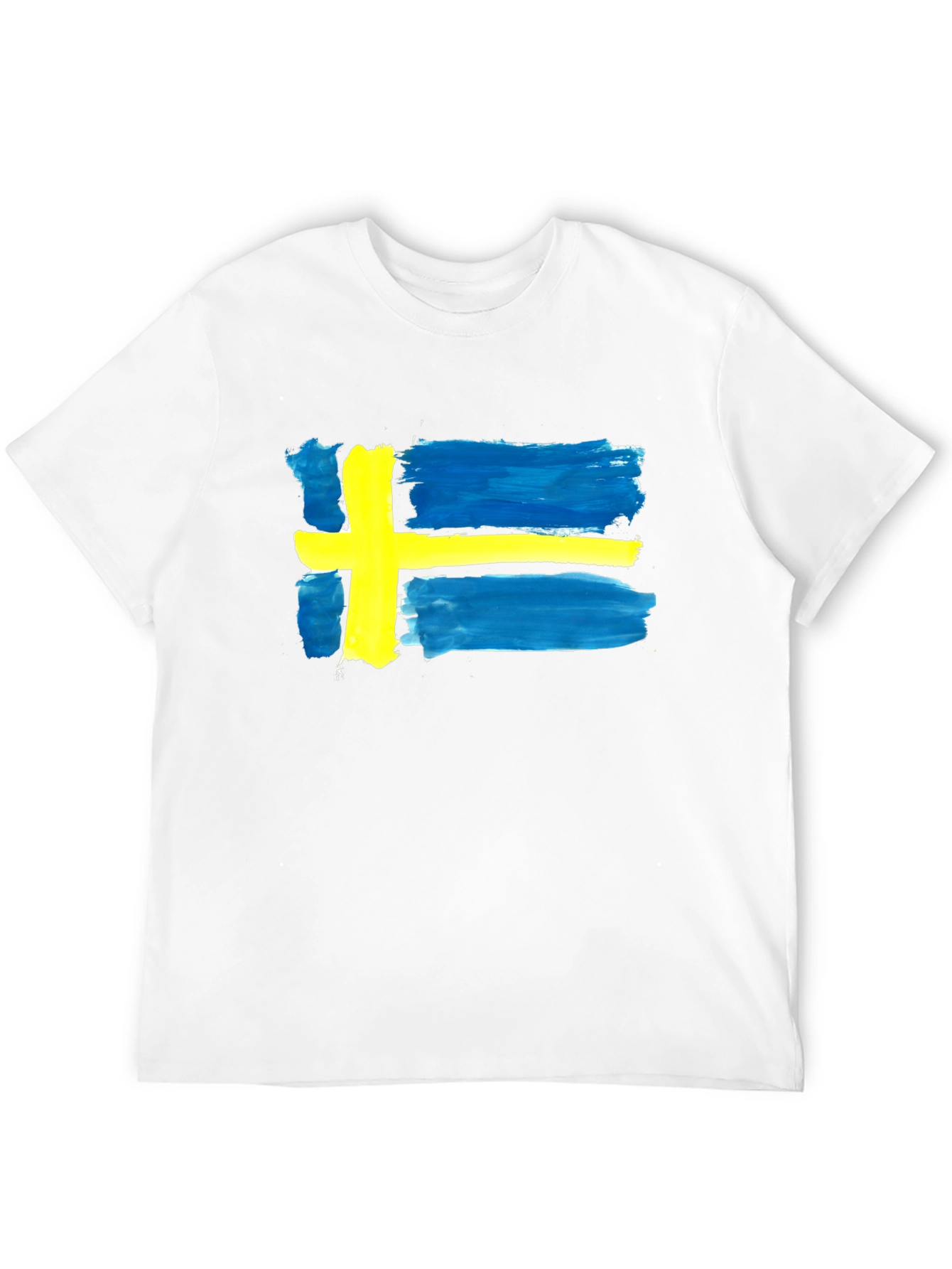 Sweden Flag T-Shirt - Graphic Tee - Black