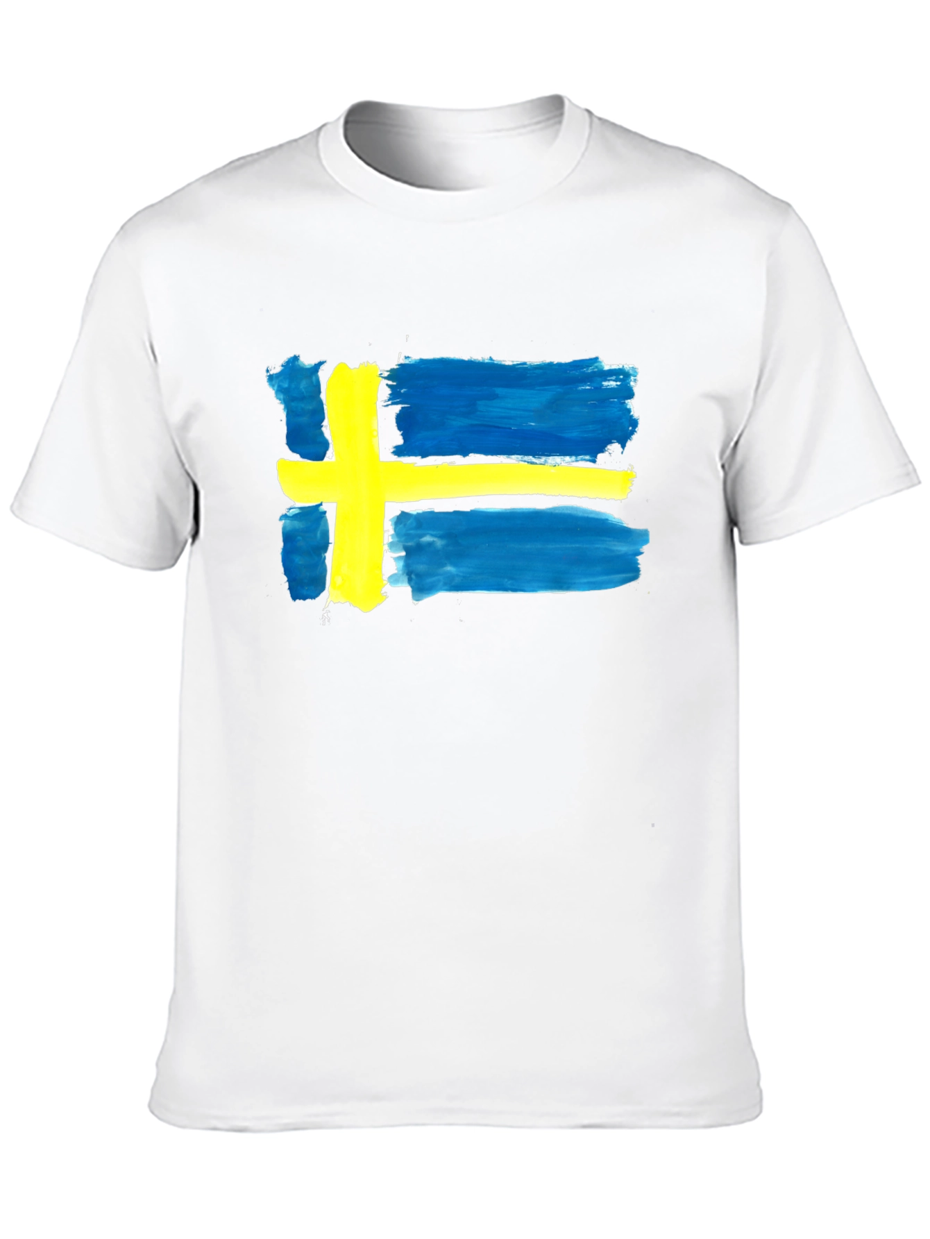 Sweden Flag T-Shirt - Graphic Tee - Black