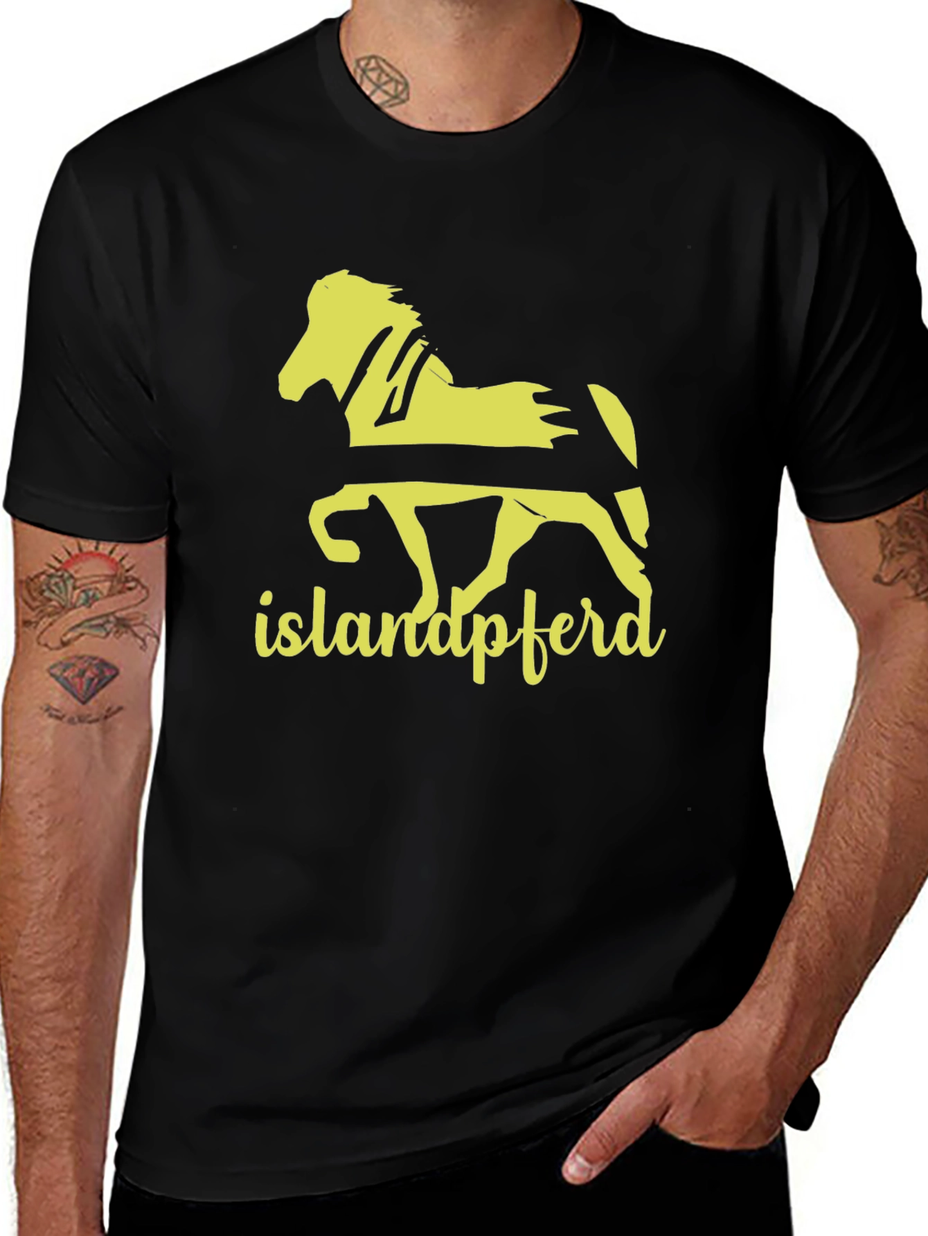 Icelandic Horse T-Shirt - Islandpferd Tee - Black