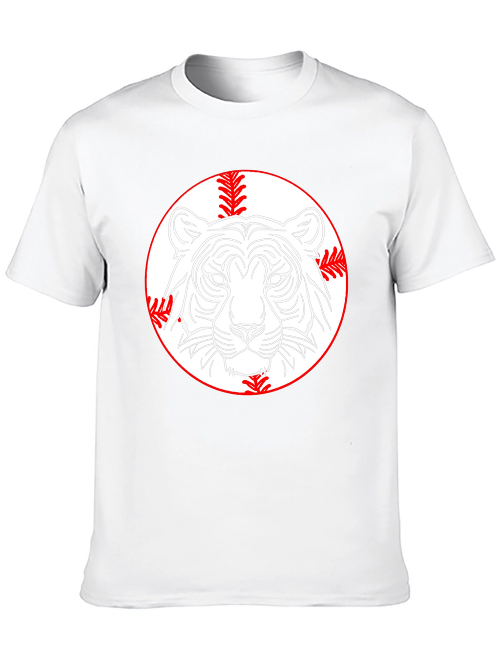 Tiger Baseball Graphic Tee - Classic Black T-Shirt