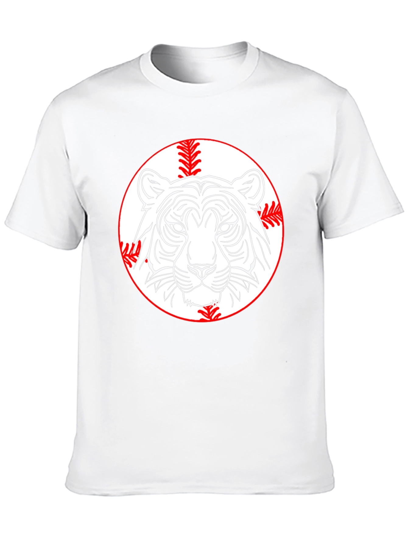 Tiger Baseball Graphic Tee - Classic Black T-Shirt