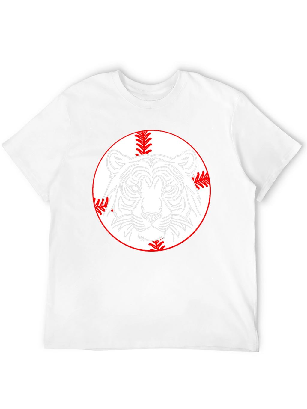 Tiger Baseball Graphic Tee - Classic Black T-Shirt