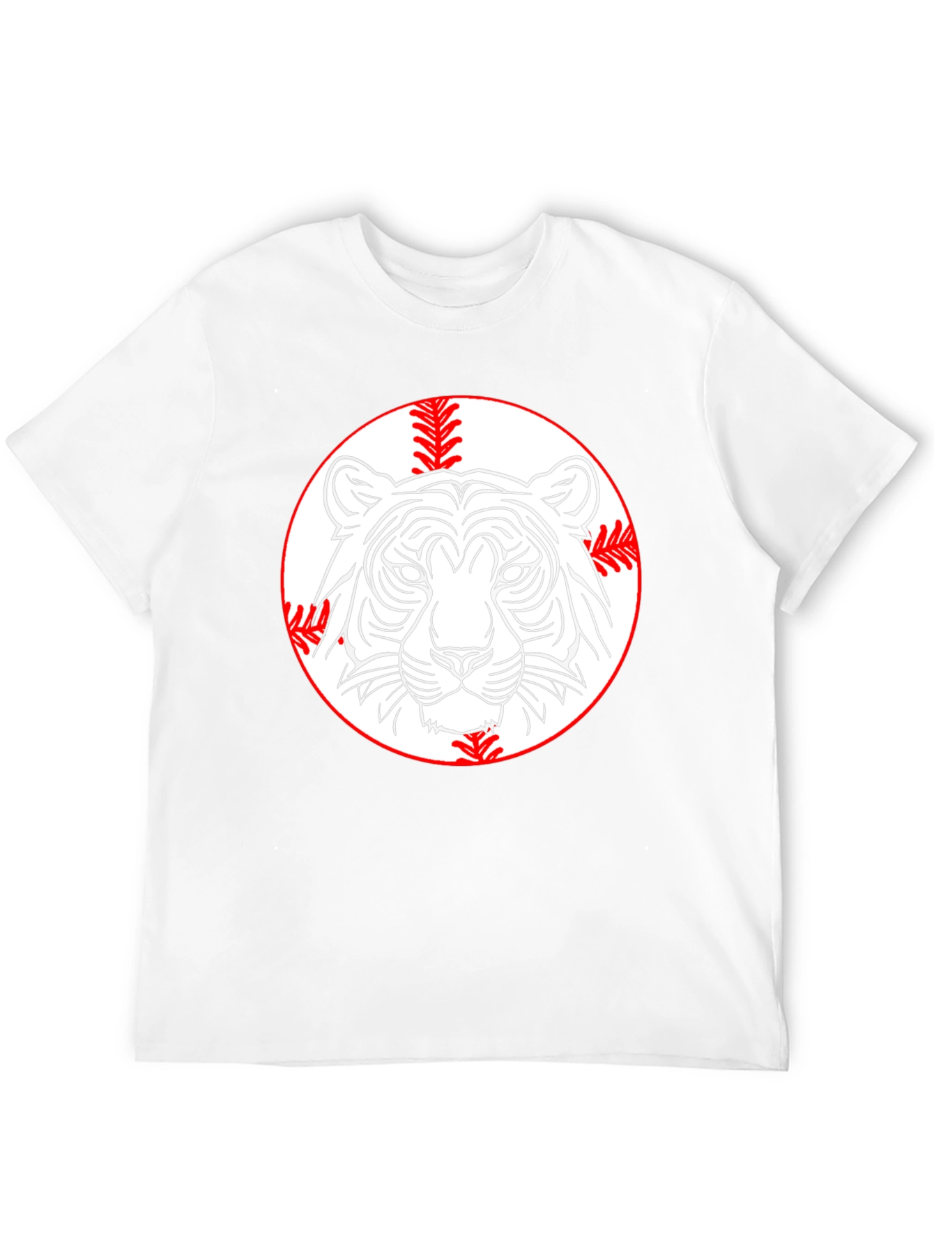 Tiger Baseball Graphic Tee - Classic Black T-Shirt