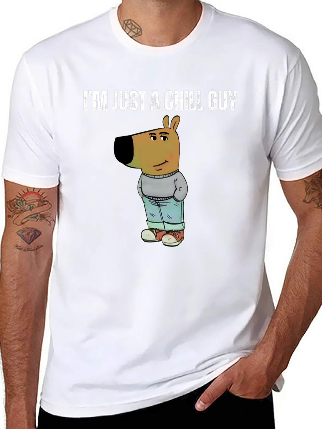 Chill Dog Graphic Tee - Comfortable Casual Wear