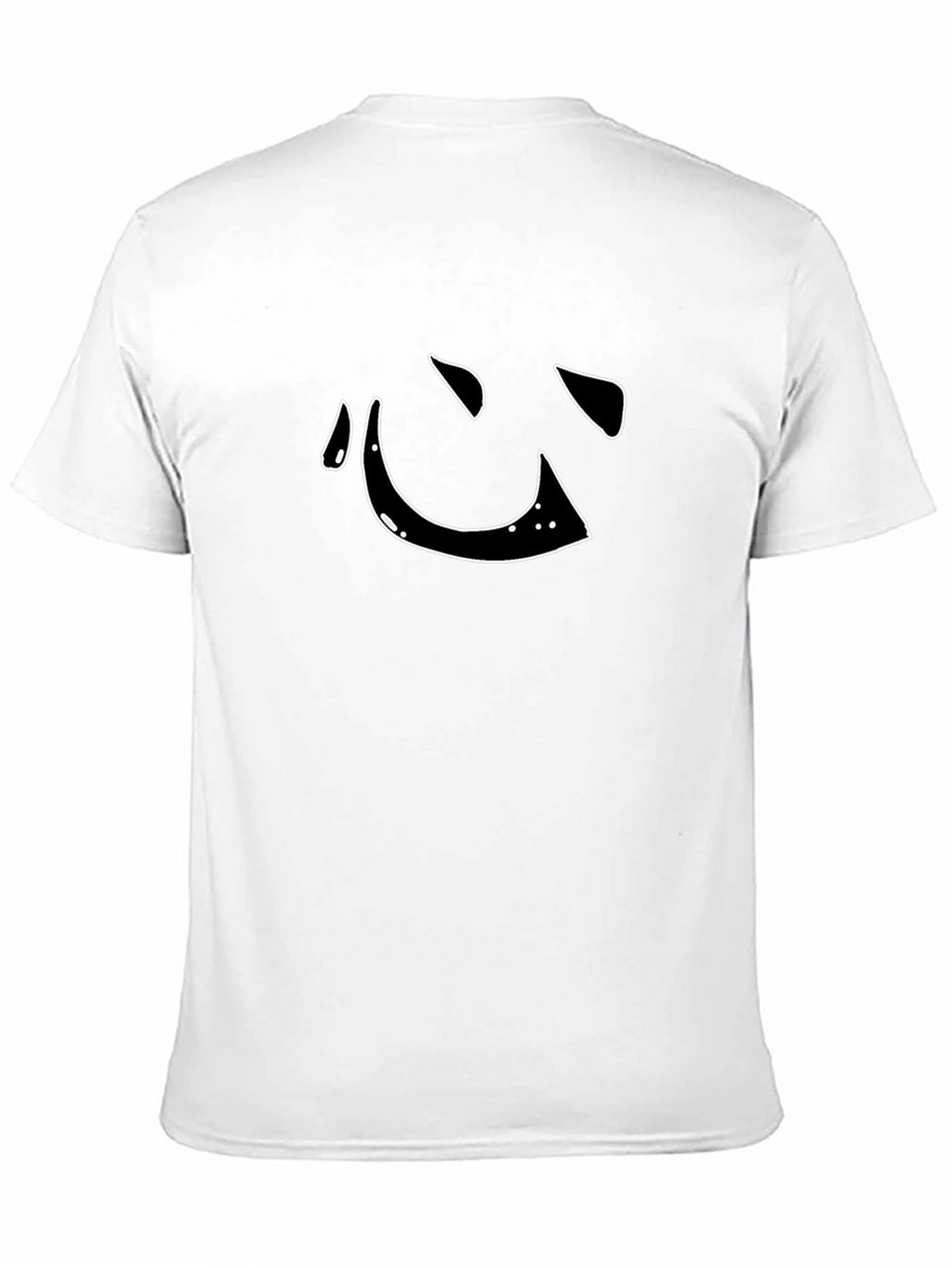 Black Tee with Minimalist Heart Graphic