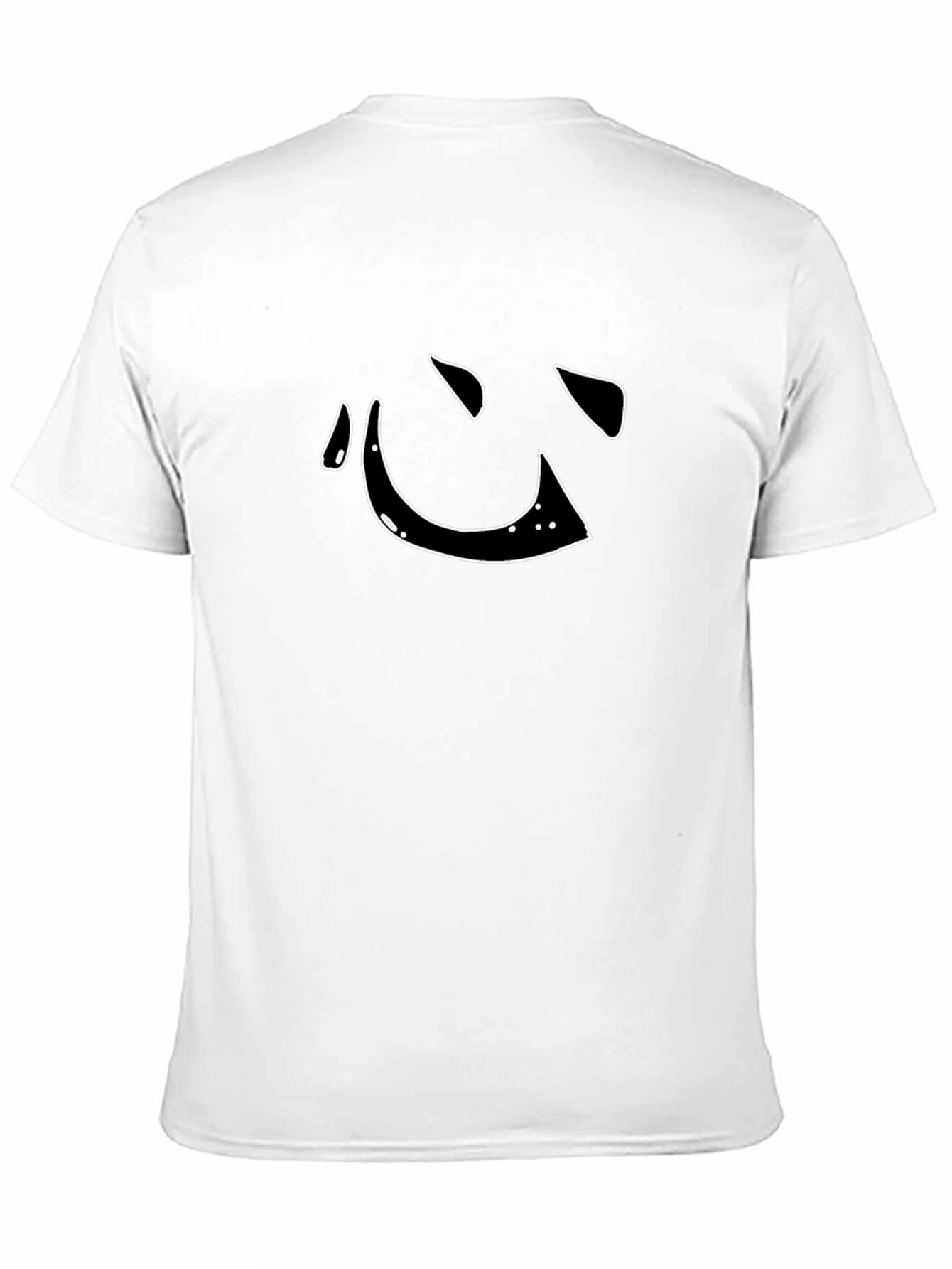 Black Tee with Minimalist Heart Graphic