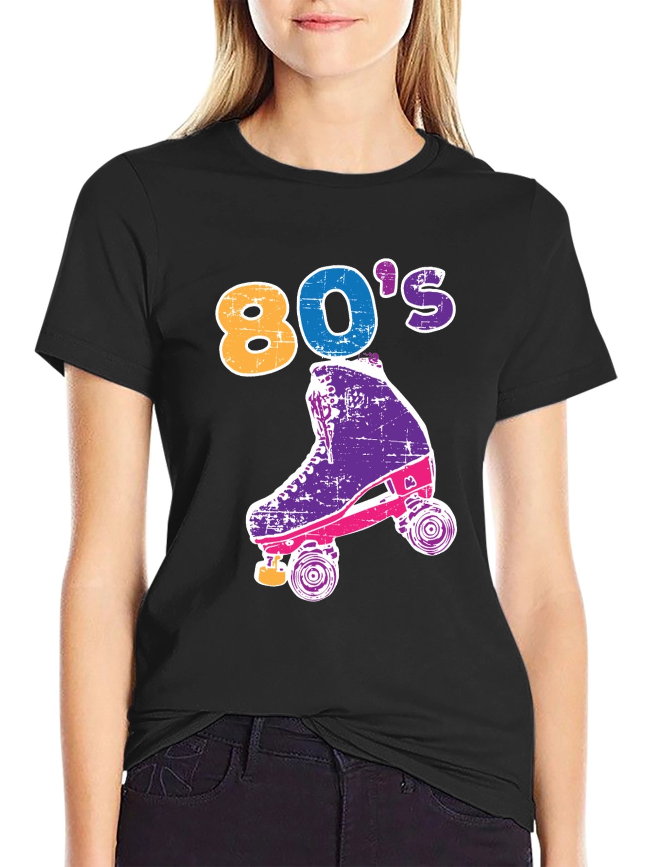 Retro 80s Roller Skate T-Shirt - Vintage Style Tee