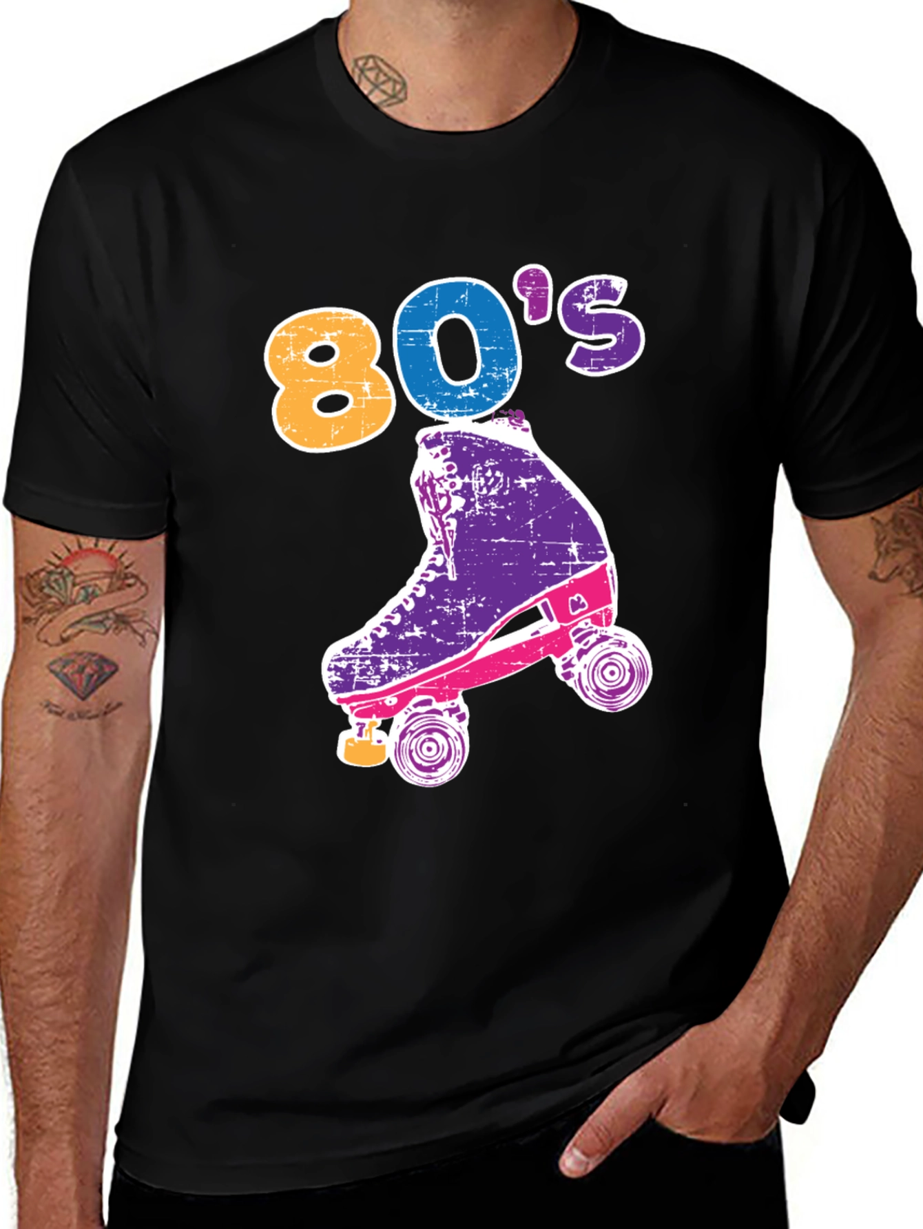 Retro 80s Roller Skate T-Shirt - Vintage Style Tee