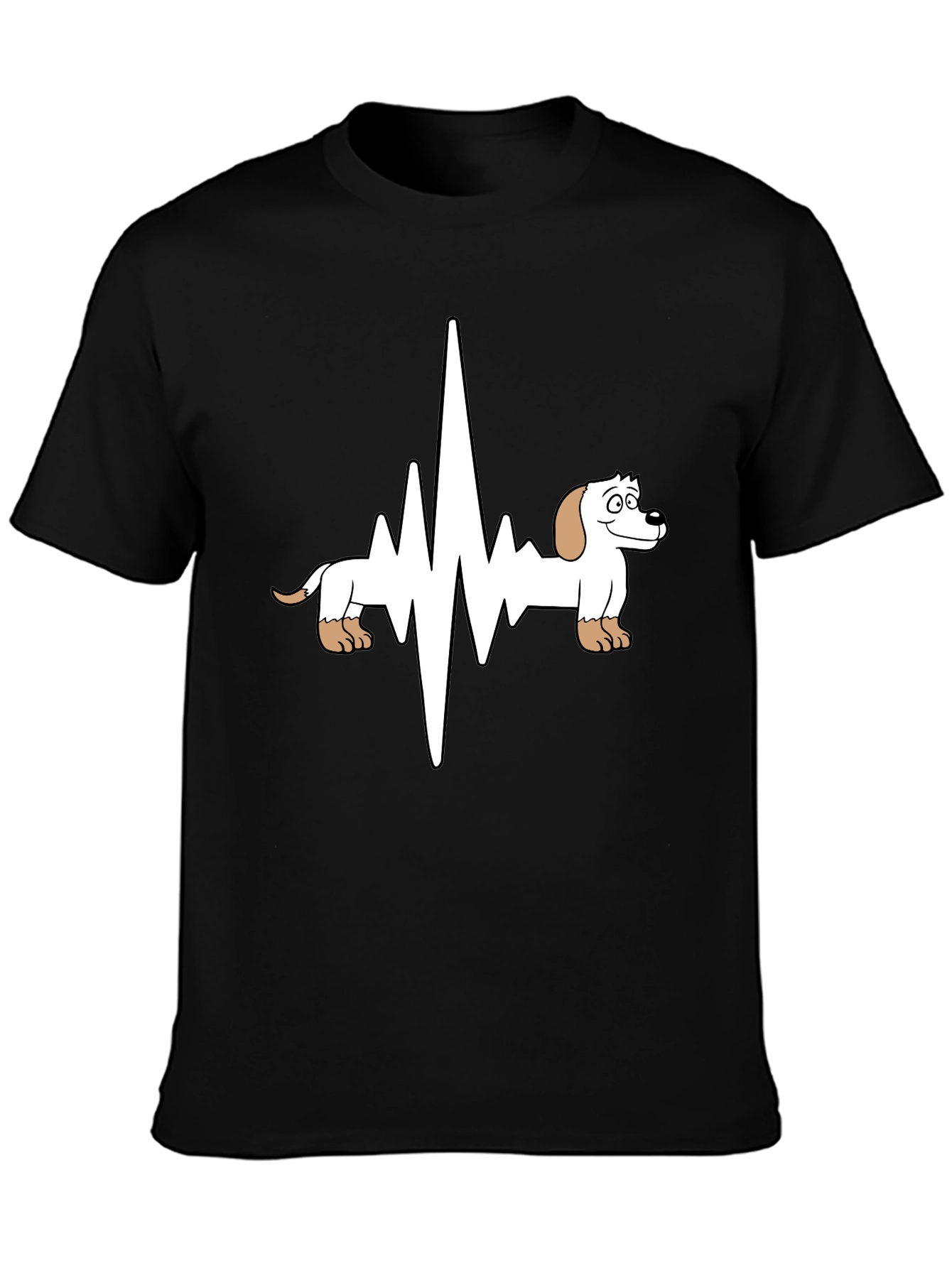 Dachshund Heartbeat Graphic T-Shirt