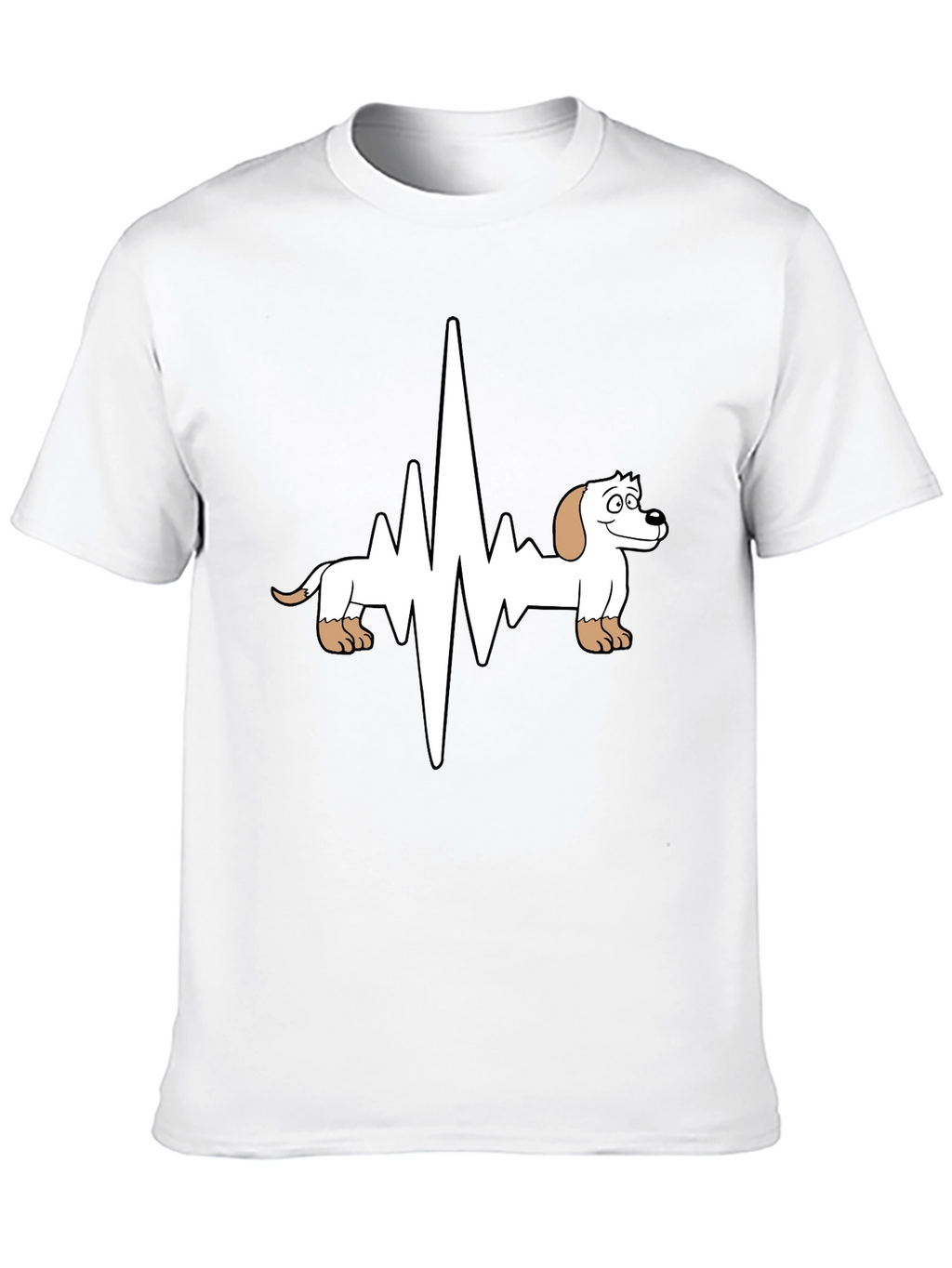 Dachshund Heartbeat Graphic T-Shirt