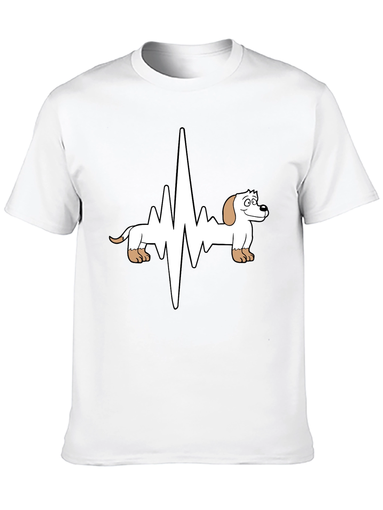 Dachshund Heartbeat Graphic T-Shirt