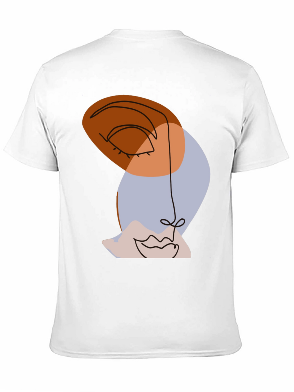 Abstract Face Graphic Tee - Modern Art Shirt