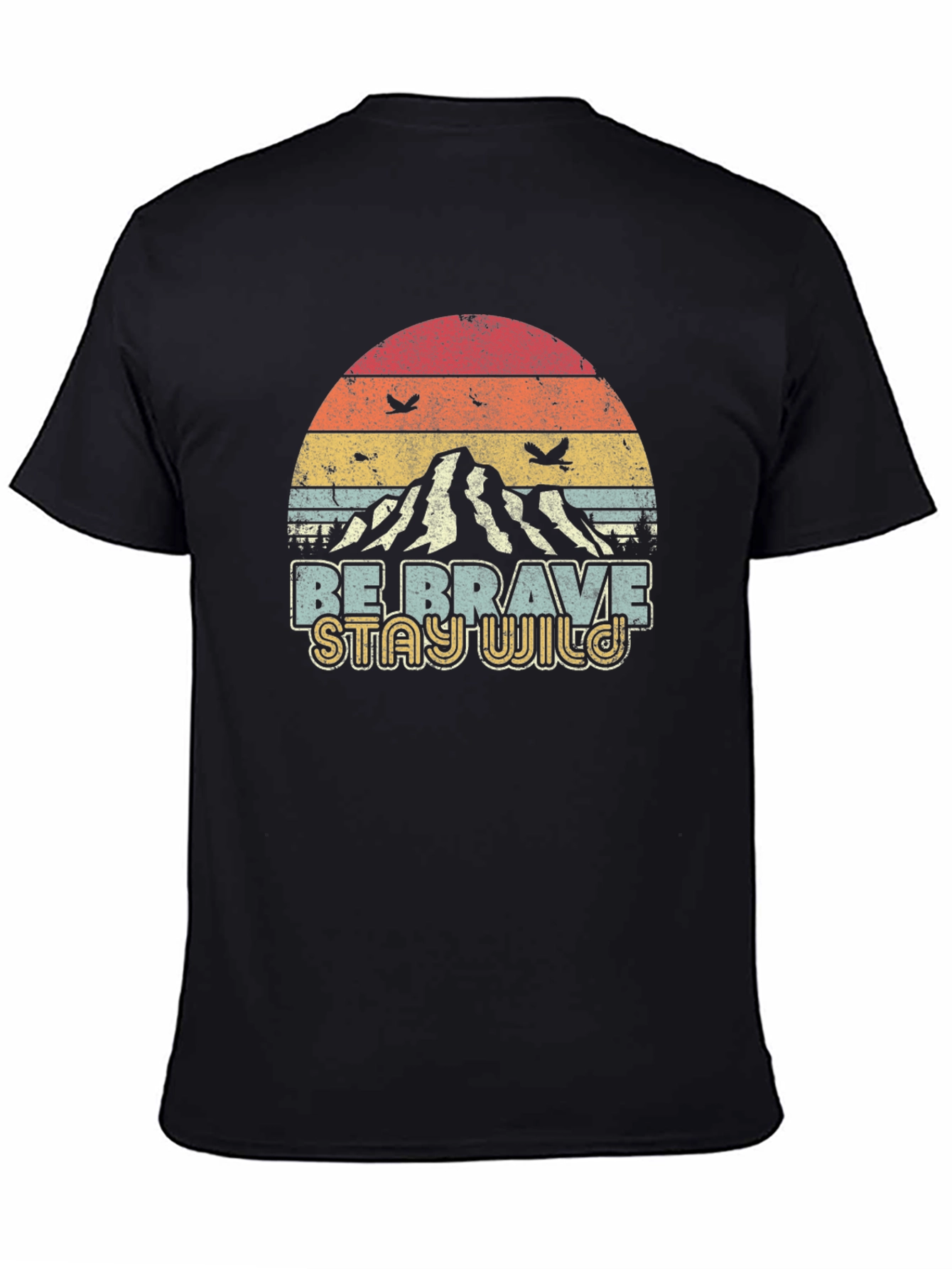 Retro Be Brave Stay Wild Graphic Tee