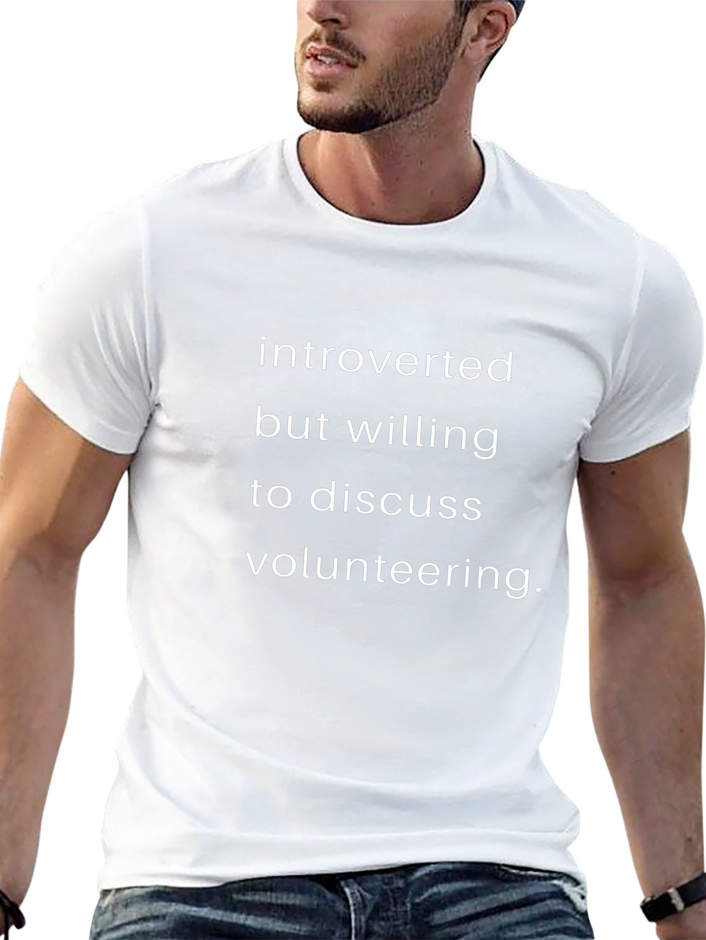 Introverted Volunteering Graphic Tee
