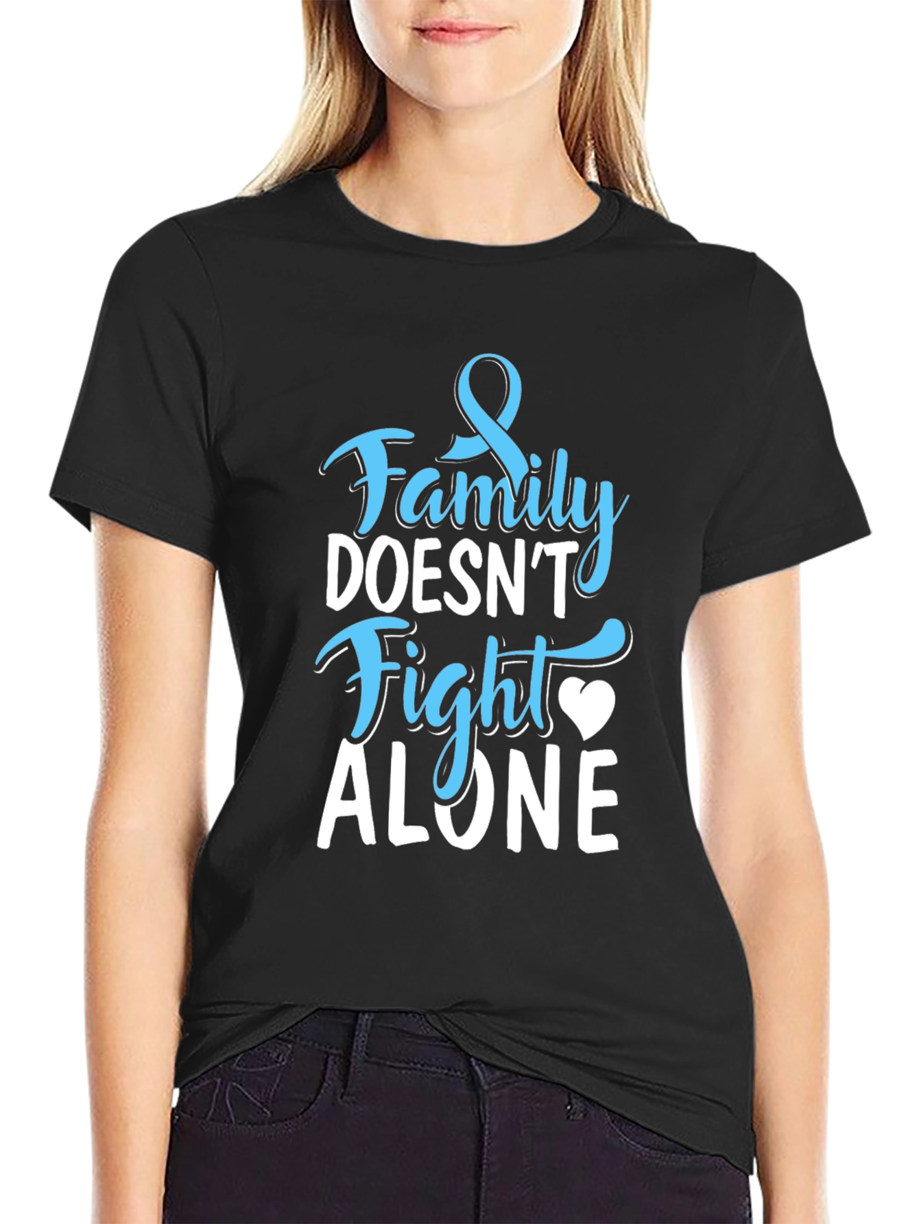 Family Doesnt Fight Alone Awareness T-Shirt