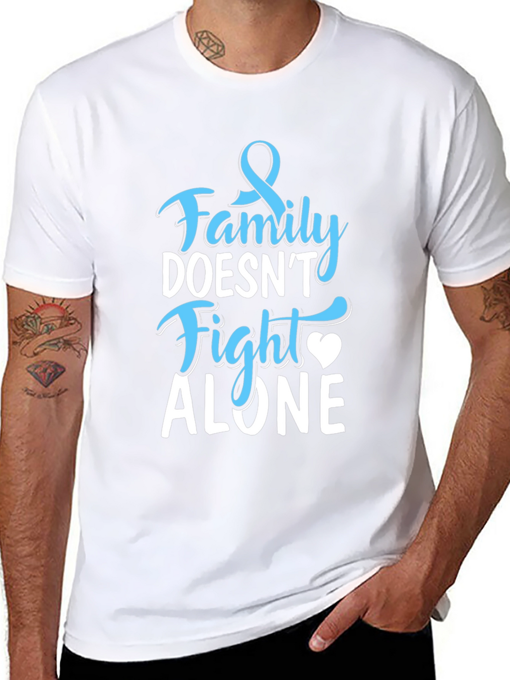 Family Doesnt Fight Alone Awareness T-Shirt