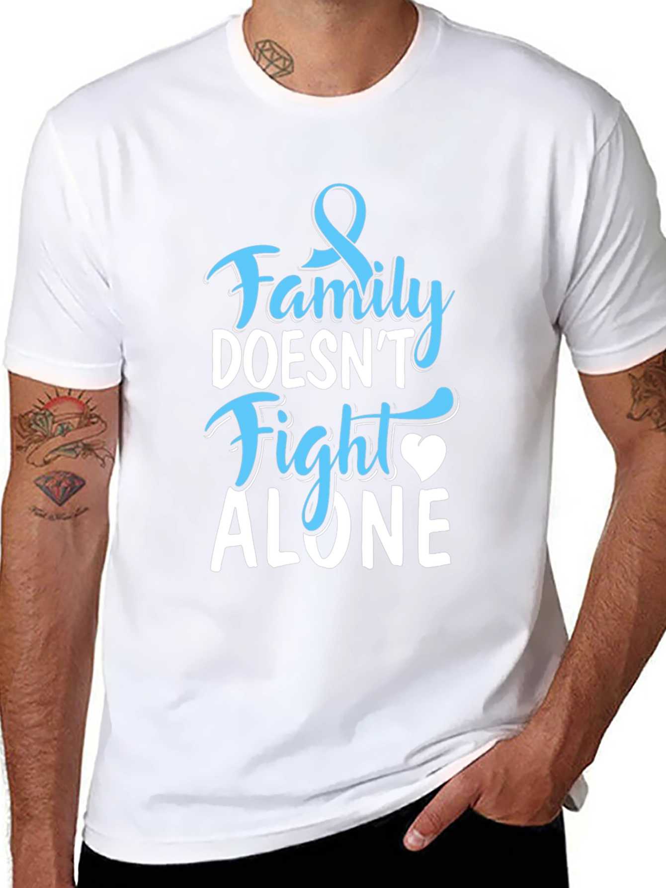 Family Doesnt Fight Alone Awareness T-Shirt