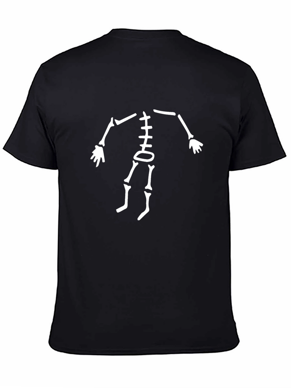 Skeleton Ribcage Graphic Black T-Shirt