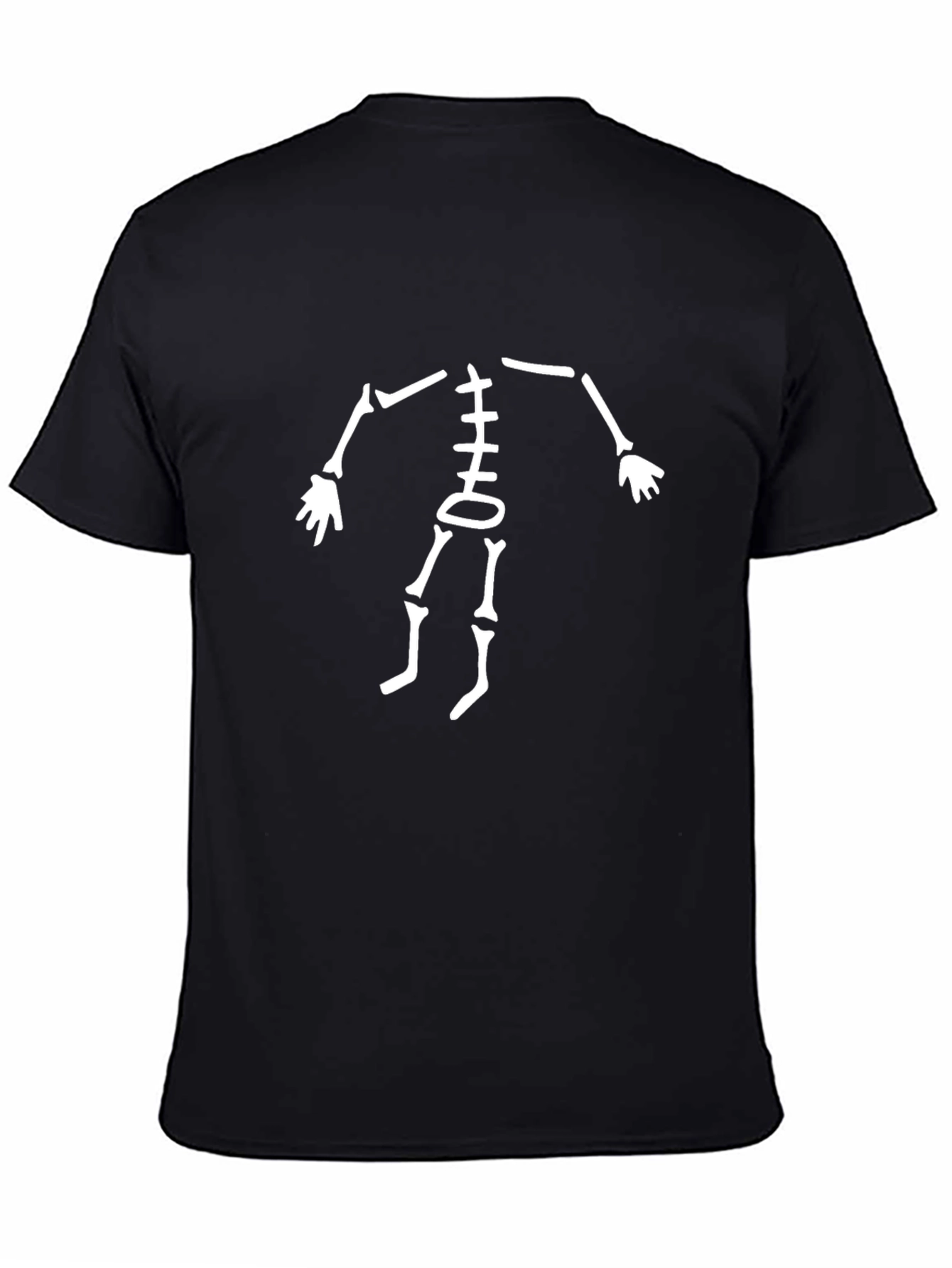 Skeleton Ribcage Graphic Black T-Shirt